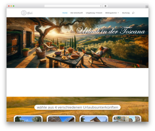 Theme WordPress Divi - urlaub-in-der-toscana.com