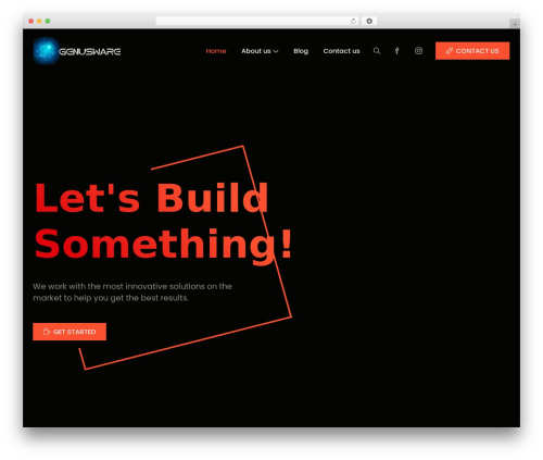 WordPress theme Leverage - genusware.com