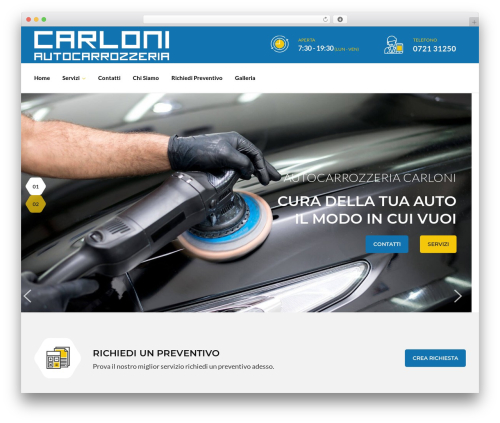 Autoresq WordPress website theme - carrozzeriacarloni.com