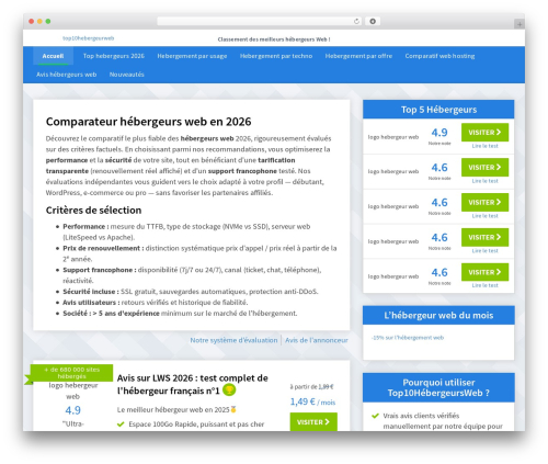 Lws optimize WordPress plugin - top10hebergeursweb.com