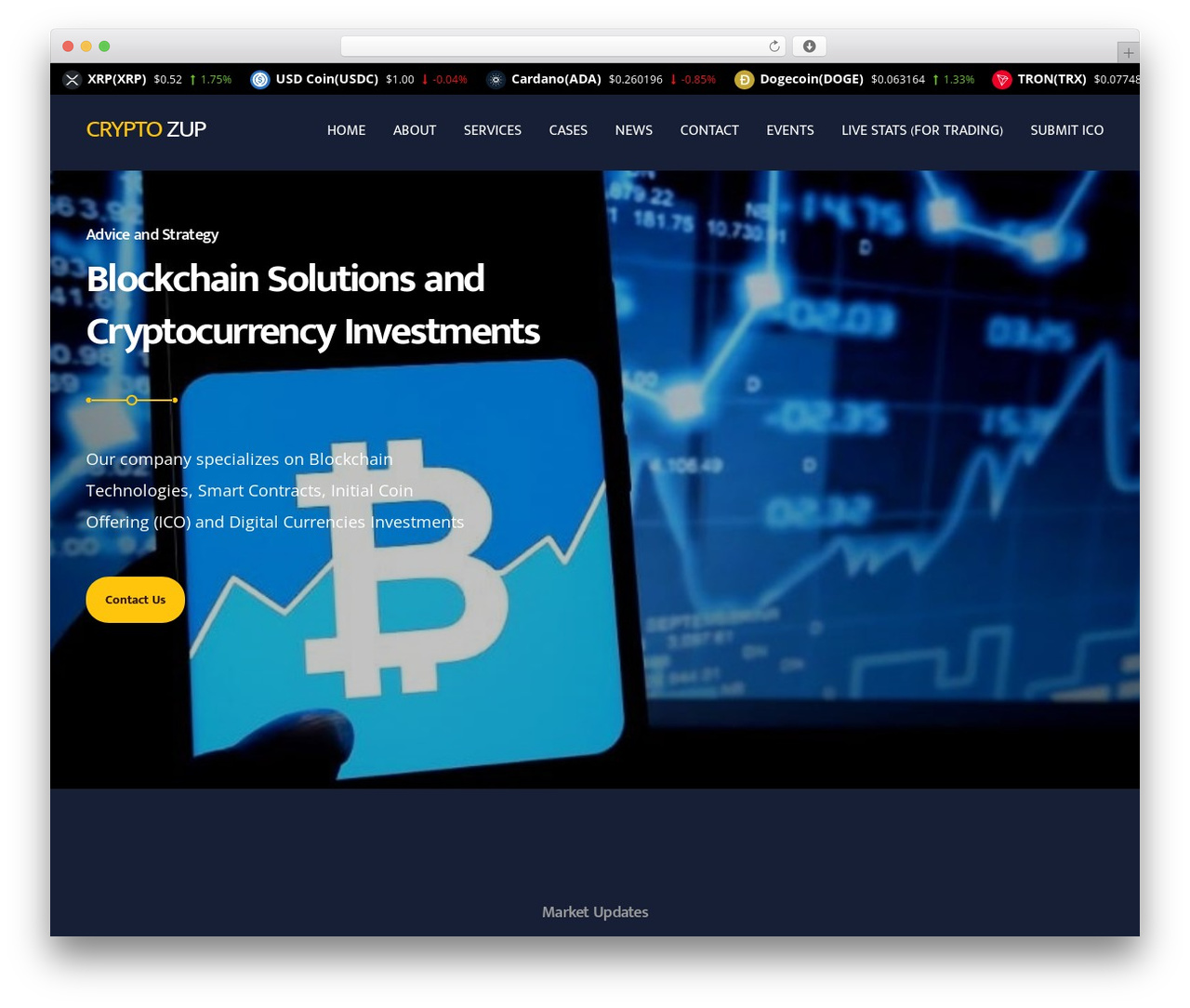 Crypterio theme WordPress - cryptozup.com
