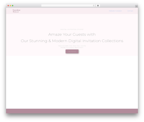 Weddingpress WordPress plugin - lovetimestory.com