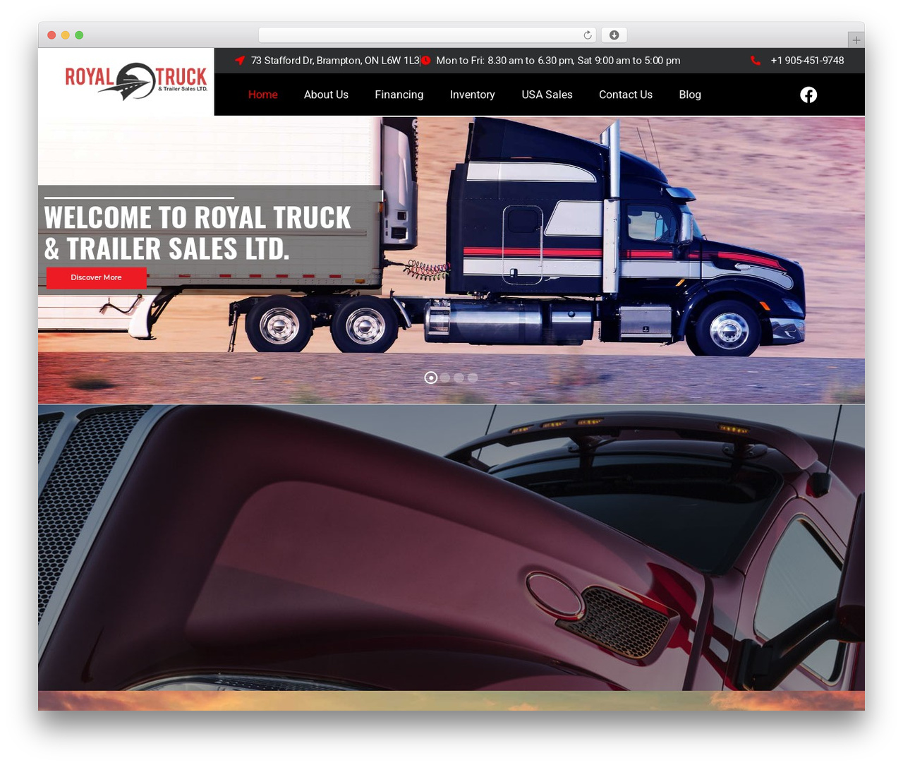 Lambda theme WordPress - royaltrucksales.com