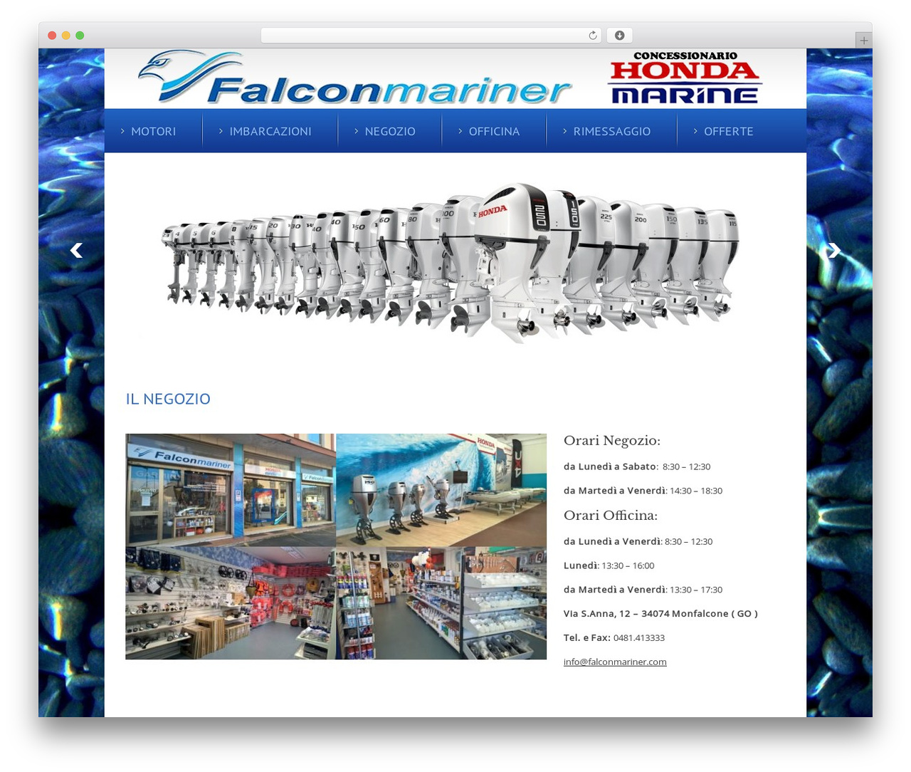 WordPress theme Solution - falconmariner.com