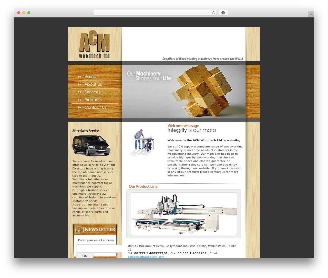 WordPress theme ACM - acmwoodtech.com