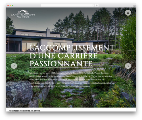 WordPress theme Capri - davidsonarchitecte.com