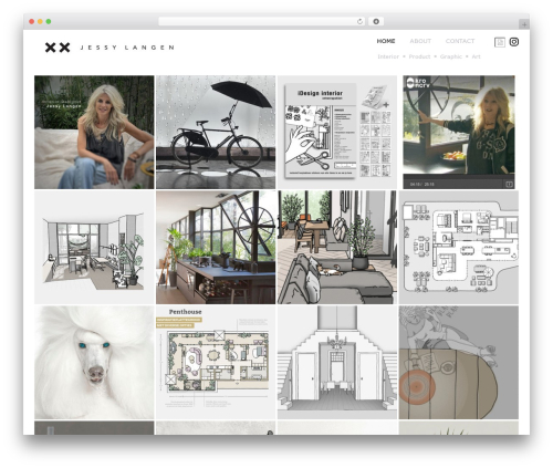 WordPress website theme Square Box Responsive Theme - jessylangen.com