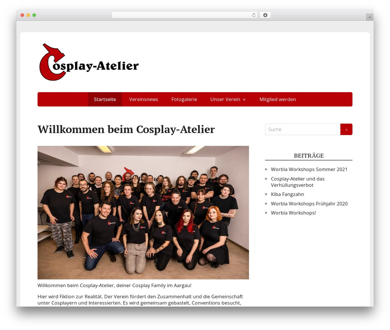 basic-child WordPress theme design - cosplay-atelier.ch