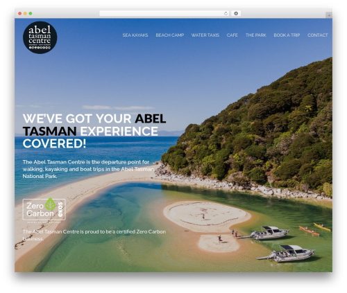 Bober WordPress theme - abeltasmancentre.co.nz
