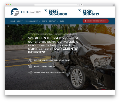 Divi WordPress theme - friellaw.com