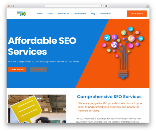 Dustrix premium WordPress theme - digitalnesters.com
