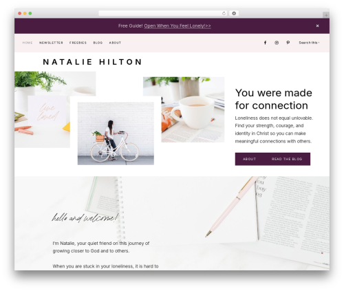 Genesis WordPress theme - nataliehilton.com