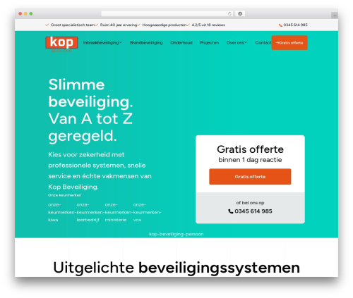 MB effect theme WordPress - kopbeveiliging.nl