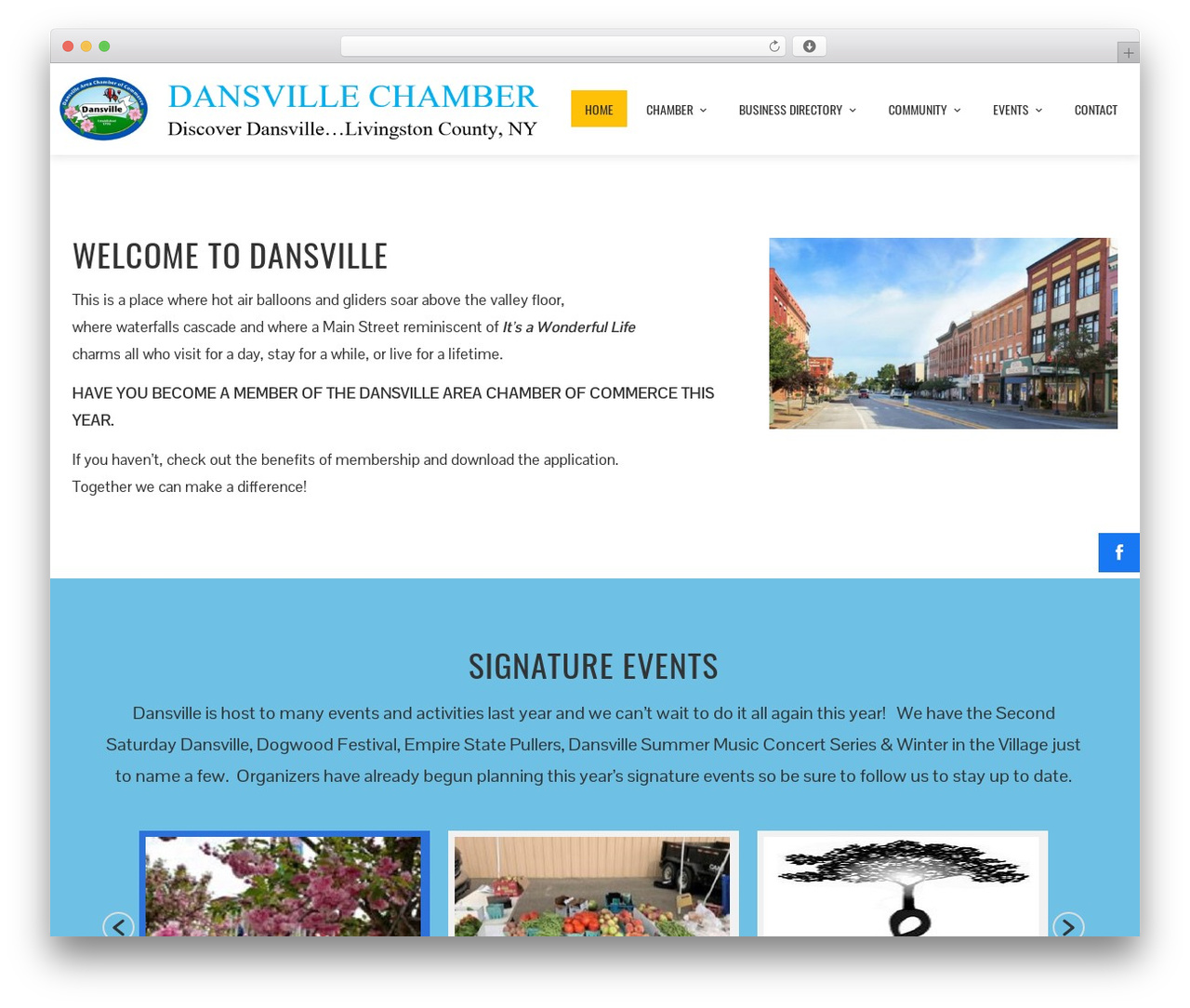 Total Plus WordPress theme - dansvillechamber.com