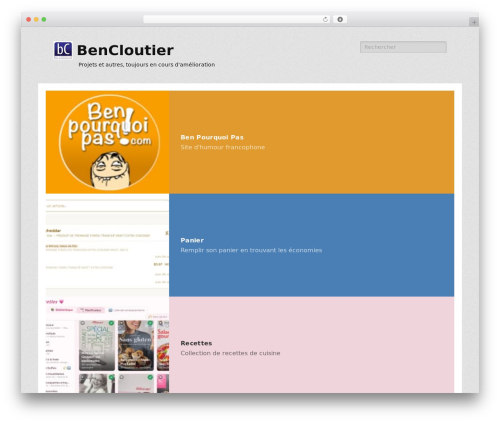 WordPress theme Catch Responsive Pro - bencloutier.com