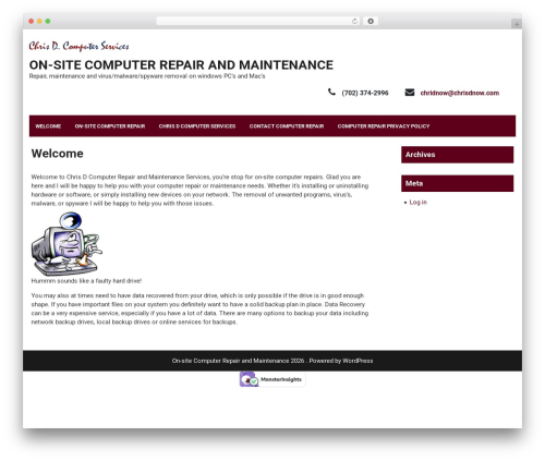 WordPress theme Fixit Lite - chrisdnow.com WordPress theme Fixit Lite - chrisdnow.com