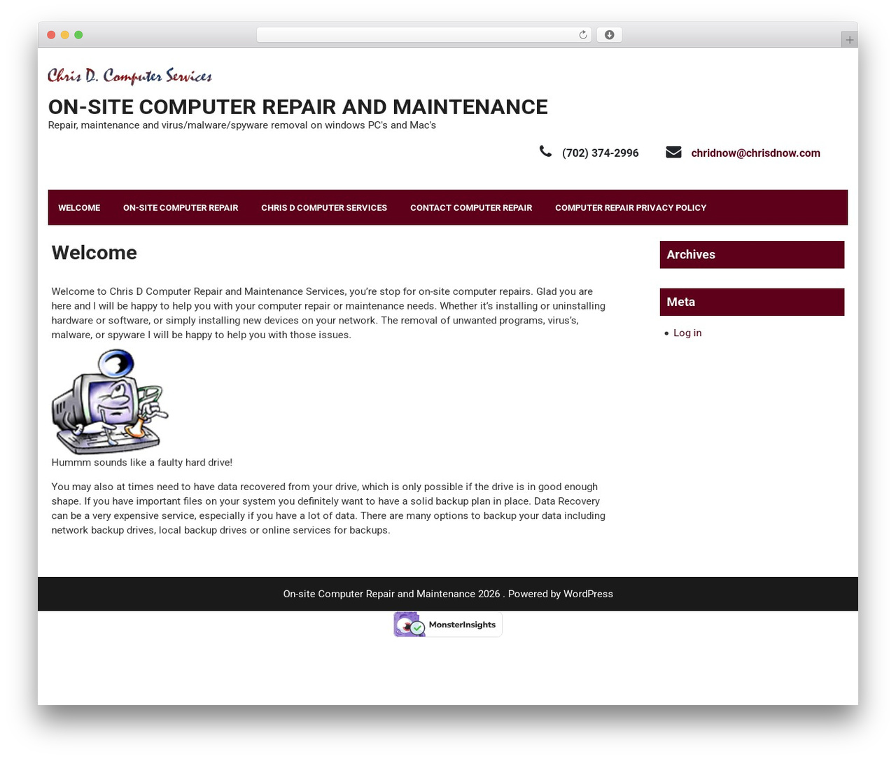 WordPress theme Fixit Lite - chrisdnow.com