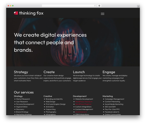 WordPress website theme Beaver Builder Theme - thinkingfox.com