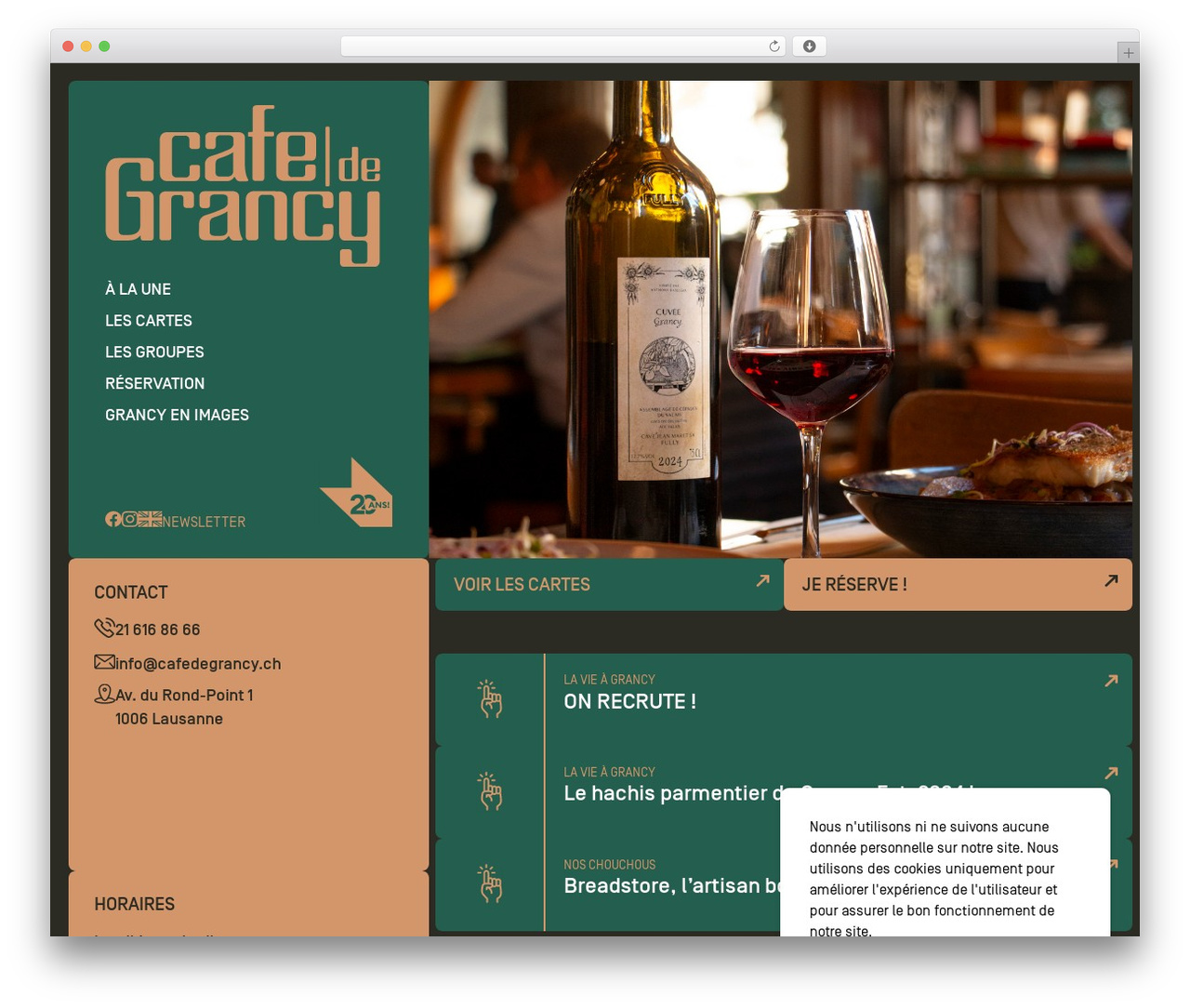Café de Grancy WordPress theme - cafedegrancy.ch Café de Grancy WordPress theme - cafedegrancy.ch