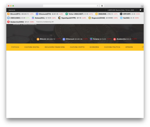 Cryptro best WordPress theme - elmercado.mx