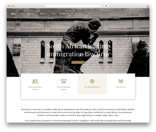Divi WordPress theme - eisenberg.co.za