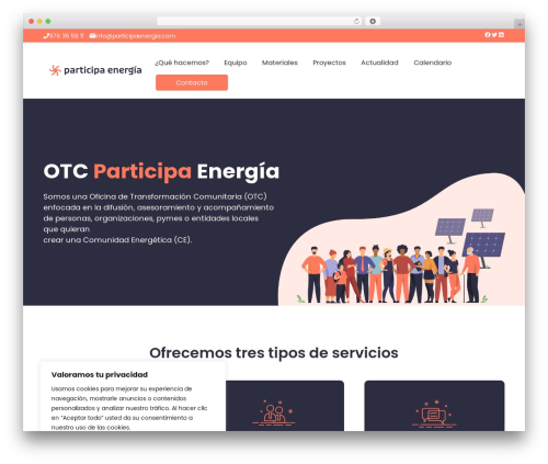 GeneratePress WordPress theme - participaenergia.com