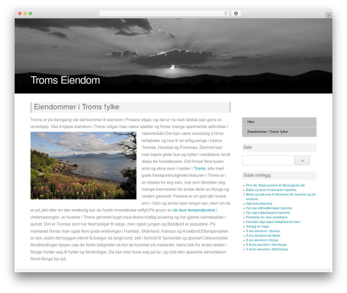 Howard Simple theme WordPress - tromseiendom.com