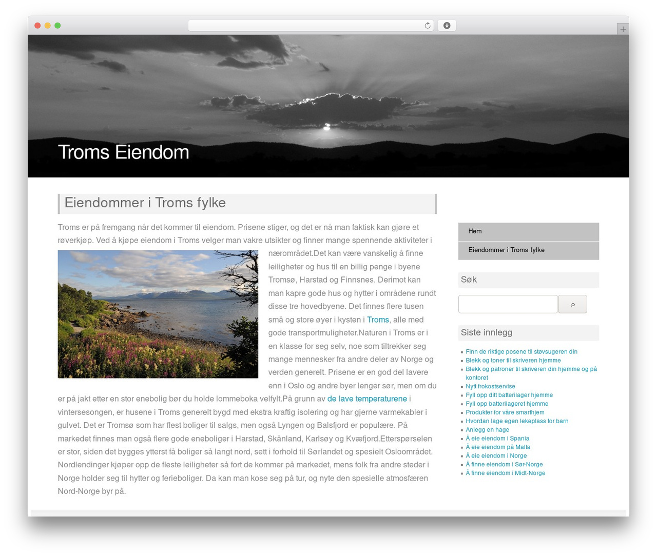Howard Simple theme WordPress - tromseiendom.com Howard Simple theme WordPress - tromseiendom.com