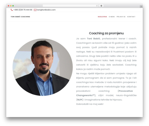 Rare WordPress theme - tonibabic.com