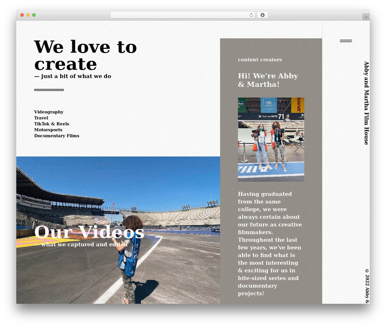 Theme WordPress Craise - abbyandmarthafilmhouse.com