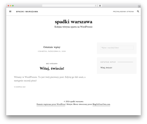 Theme WordPress Blover - spadki.warszawa.pl Theme WordPress Blover - spadki.warszawa.pl
