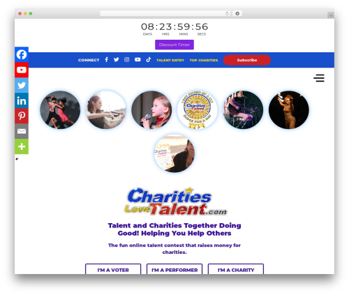 Video contest WordPress plugin - charitieslovetalent.com