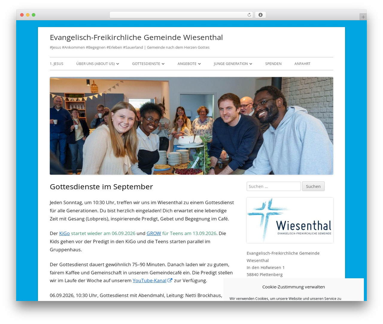 Tiny Framework premium WordPress theme - efg-wiesenthal.de