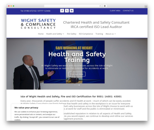WordPress theme Divi - wightsafety.co.uk