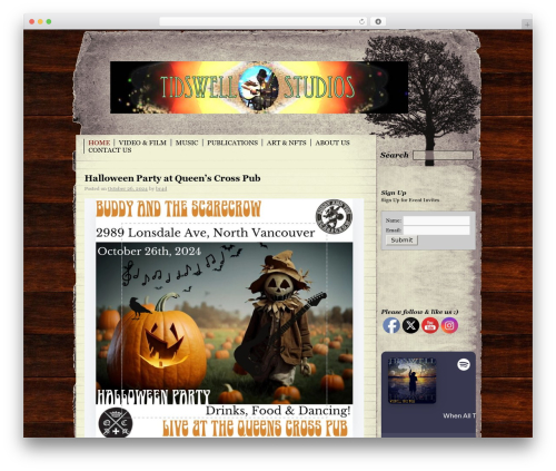 WordPress theme Rustic - tidswellstudios.com