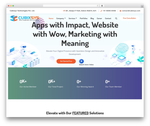 Albion theme WordPress - cubixsys.com