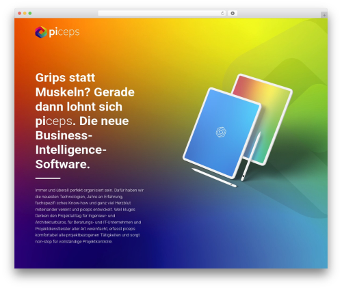 Canvas WordPress theme design - piceps.com