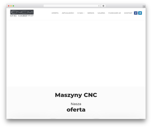 Customify WordPress theme design - cncmaszyny.pl