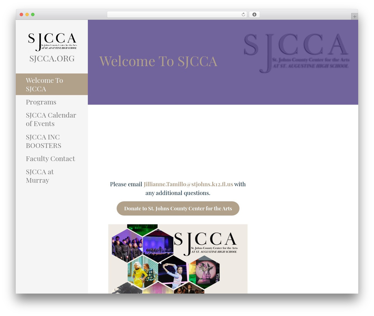 Primer theme WordPress - sjcca.org