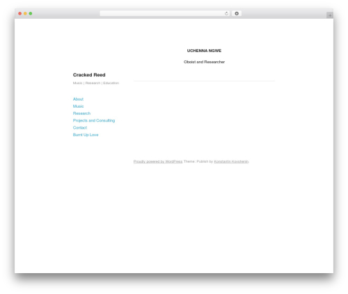Publish theme WordPress - crackedreed.com