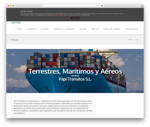 Theme WordPress Sandy - papitransitos.com