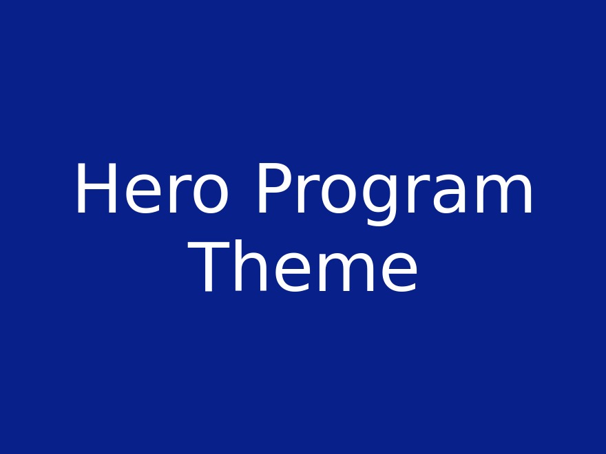 WordPress theme Hero Program