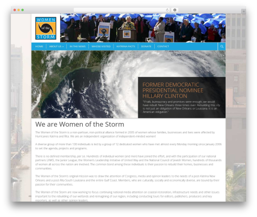 WordPress theme Modernize - womenofthestorm.com