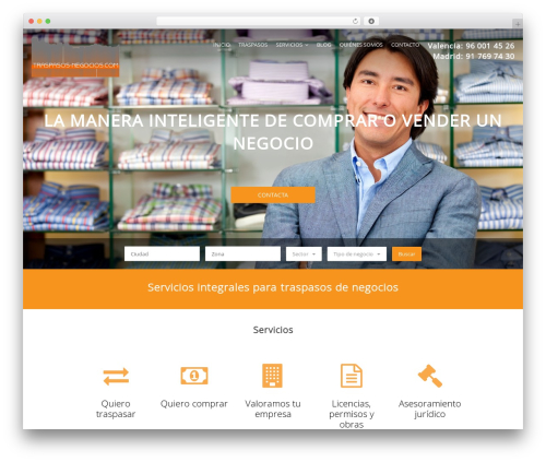 WordPress theme Reales WP - traspasos-negocios.com