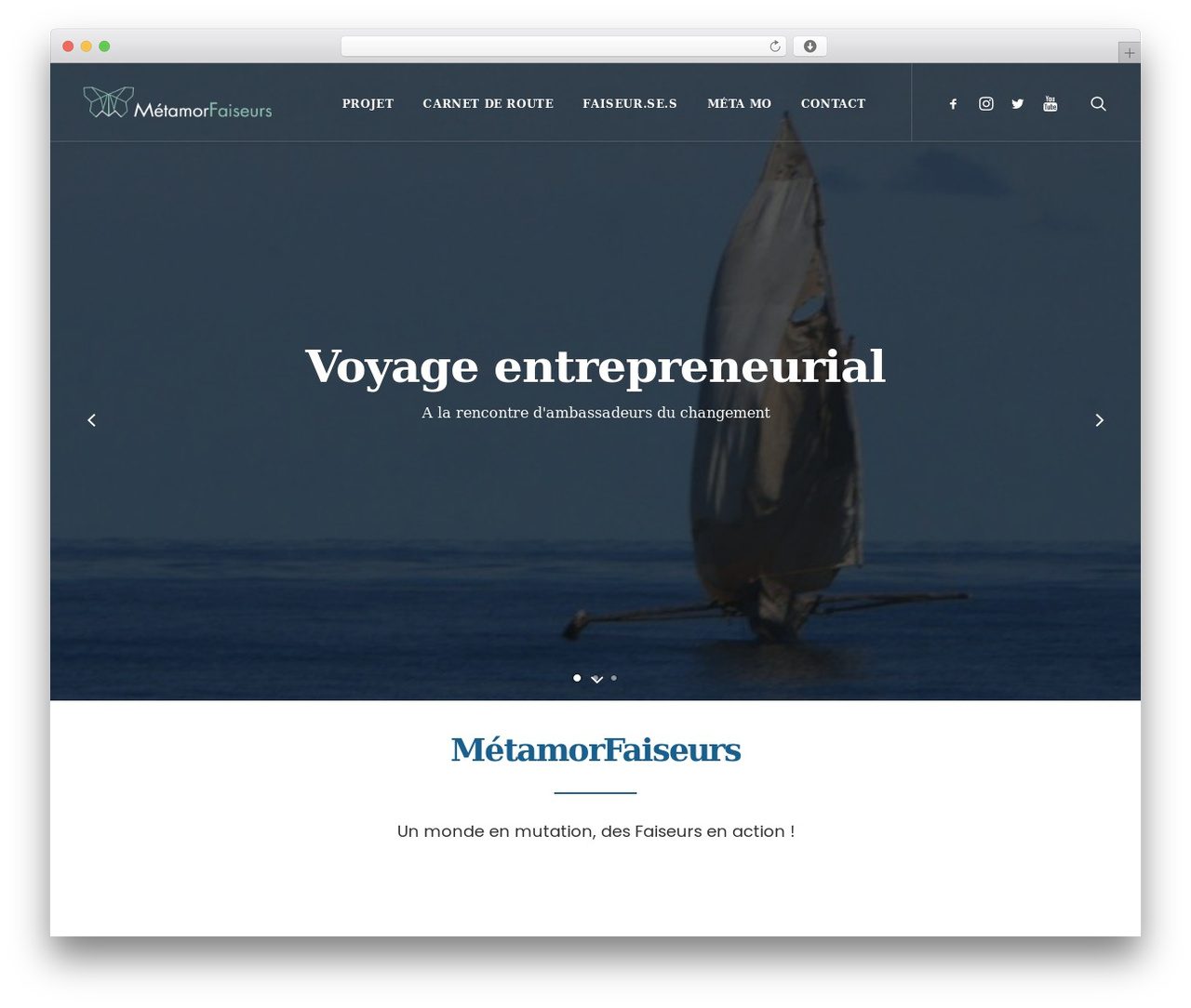 WordPress theme Uncode - metamorfaiseurs.com