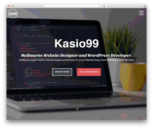 Best WordPress theme Kasio99 Bootstrap Custom - kasio99.com