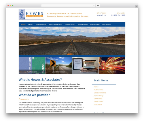 Layout 1 WordPress theme - hewes-associates.com