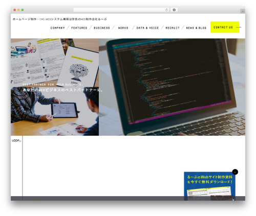 Loop WordPress page theme - web-loop.com