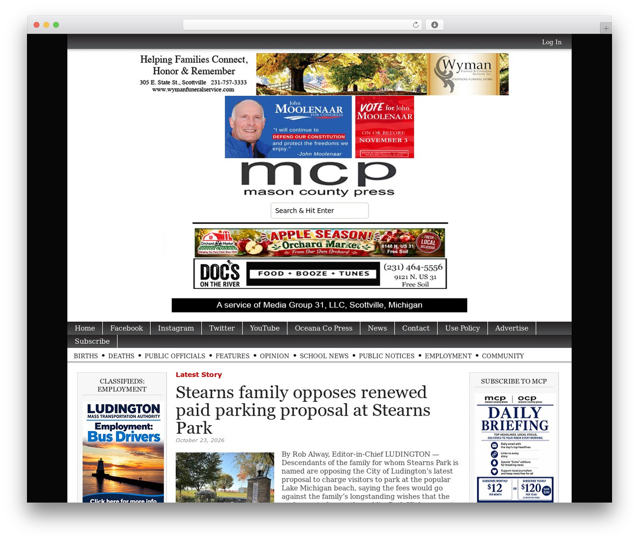 Magazine Basic newspaper WordPress theme - masoncountypress.com Magazine Basic newspaper WordPress theme - masoncountypress.com