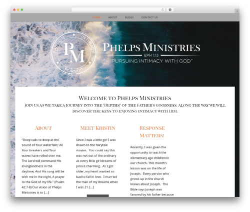 Nectar WordPress theme - phelpsministries.com